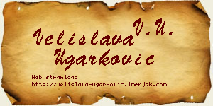 Velislava Ugarković vizit kartica